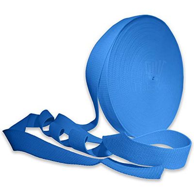 25 mm Heavy Duty Singelband Riem Bekleding Singelband Katoenmix 1 Inch Singelband voor Tas Bandjes Rugzak Rugzakken Bagagetas Riem Cargo Strapping Riemen (Blauw - 25 mm - 20 meter)