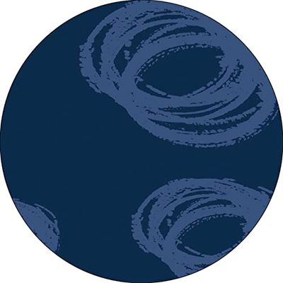 Bonateks, Ronde digitaal bedrukte muismat, antislip onderkant, voor kantoor en thuis, diameter: 22 cm