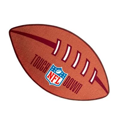 Herding NFL Football-matta, 67 x 122 cm, mjuk, med halkskydd, hudvänlig effekt, Panna: 100% polyamid, brun