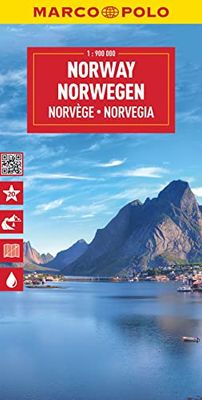 MARCO POLO Reisekarte Norwegen 1:900.000: Straßenkarte und Autokarte mit sehenswerten Strecken, Highlights und digitaler Erweiterung (Marco Polo Wegenkaart)