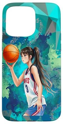 Girl Basketball Jumping Sports Sport Lover Case for iPhone 15 Pro Max