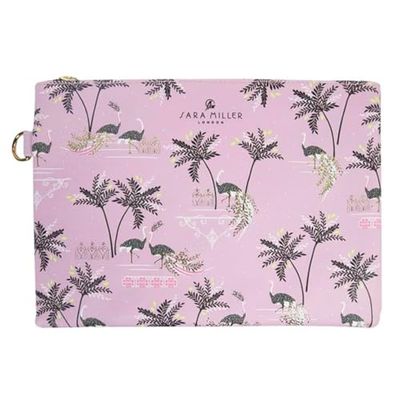 Sara Miller Savannah Grande Trousse de Maquillage de Voyage avec détails dorés, Multicolore, Trousse de Maquillage