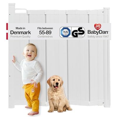 Baby Dan 60214-5400-12-85 Fällbar Barngrind, Vit