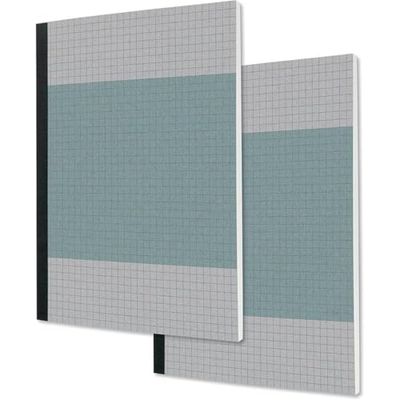 SIGEL SN200 Carnet de notes, à carreaux, 80 g/m², environ A5, bleu, couverture souple, 200 pages, durable