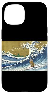 Cute Funny Kids Surfing A Great Wave Baby Quokka Lover Coque pour iPhone 15