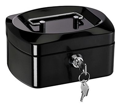 ALCO-Albert 8400-11 - Caja de caudales (155 x 120 x 80 mm), color negro
