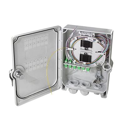 LogiLink FB124LC – FTTH/FTTB-anslutningshölje, 24 x LC/APC, fullt utrustad
