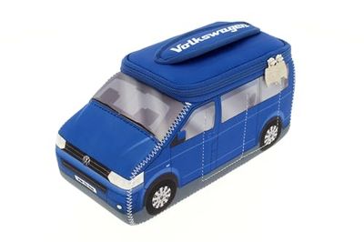 BRISA VW Collection – Volkswagen Neopren uniwersalna kosmetyczka do makijażu, podróżna torba apteczna w stylu T5 Bulli Bus (czerwona/duża), niebieski, T5 Bus
