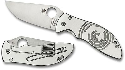 Spyderco Foundry Navaja, Adultos Unisex, Plata, Talla Única