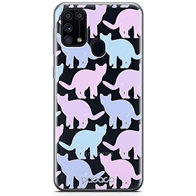 ERT GROUP etui na telefon Samsung M31, case oryginalny i oficjalnie licencjonowany przez Babaco, wzór Cats 011, optymalnie dopasowane, plecki z TPU częściowo przeźroczyste
