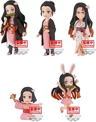 Banpresto Pack 12 figuras Nezuko Kamado Word Collectable III Demon Slayer Kimetsu No Yaiba 7 cm Surtide, Solide, Multicolore, 143547