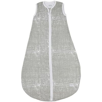 Meyco Sac de couchage Baby Fine Lines (100% coton, fermeture éclair complète, agréable à la peau, infroissable, ajustement parfait, taille : 98), gris