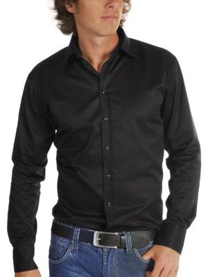 SELECTED HOMME heren vrijetijdshemd Slim Fit 16016583 One Pelle Caracas zwart