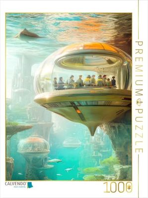 CALVENDO Puzzle Vision d'avenir de Science-Fiction | 1000 pièces Taille de la Pose 48 x 64 cm Puzzle Photo pour Heures de Bonheur