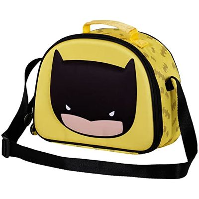 Batman Bobblehead-3D frukostväska, gul, GUL, 3D frukostväska Bobblehead