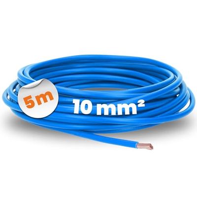 Lapp 4520025 PVC Ligne à fil unique H07V-K 10 mm² bleu 5 mètres