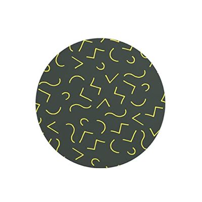 Questo Casa, Round Digital Printed Mouse Pad, Non-Slip Base, for Office and Home, Diameter:22cm