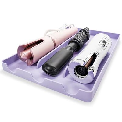 PROBLEM FIXED WIAONE Hair Tool Organizer | Hot Tools Organizer | Hair Tools Drawer Organizer | Hair Styling Tools Organizer | Up to 428°F Heat Resistant Mat | 14.75" x 9.5" x 1"
