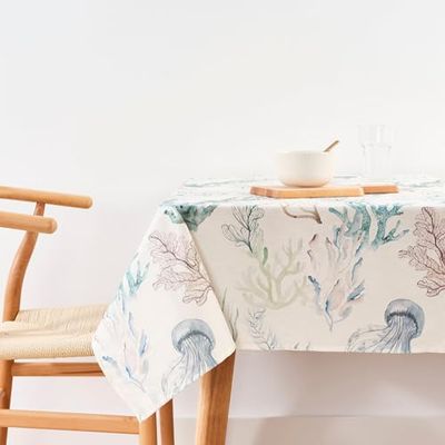 BELUM | Tovaglia antimacchia dimensioni 300 x 155 cm - Tovaglia extra morbida Colore Multicolore - Tovaglia 100% Made in Spain Tessuto 100% cotone biologico - Tovaglia modello 0120-401