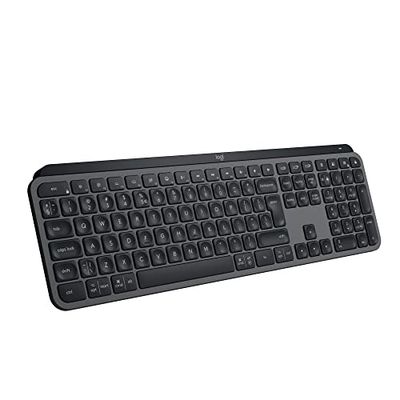 Logitech MX Keys S Tastiera con Layout Internazionale QWERTY (INTERNAZIONALE), Colore Nero Grafite