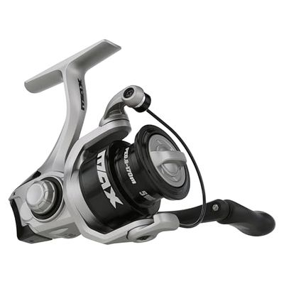 Abu Garcia Max X Spinmolen, Lichtgewicht Graphite Frame, 4+1 Lagers, Rocket Lijnmanagement, V-Spool Ontwerp, Braid-Ready Aluminium Spoel, Soepele Werking voor Zoetwater Zoutwater Vissen, 2000