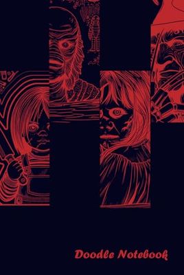 Scary Horror Doodle Notebook - Write Your Notes, Sketch Your Doodles, Relax and Focus on Your Task Notebook: Notebook to Write Your Notes with Areas ... Coloring Section Plus 2025/2026 Calendars