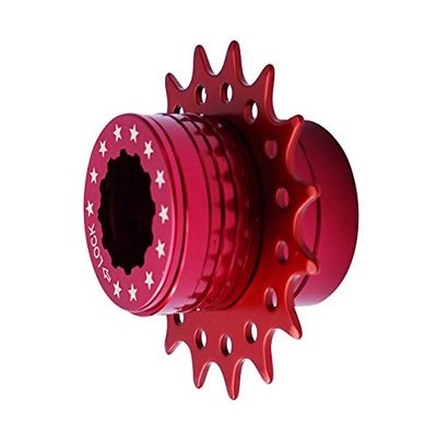 Cervus Bicicleta Fixie Sola Velocidade Cassette Kit de conversão compatível Shimano 18T cores (vermelho)