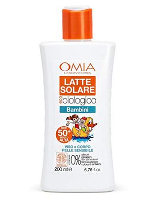 Omia - Latte solare bambini spf 50+ 200 ml