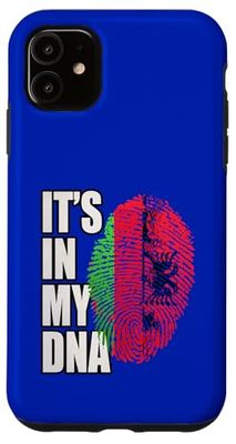 Albanian and Malawian Mix DNA Heritage Flag Case for iPhone 11