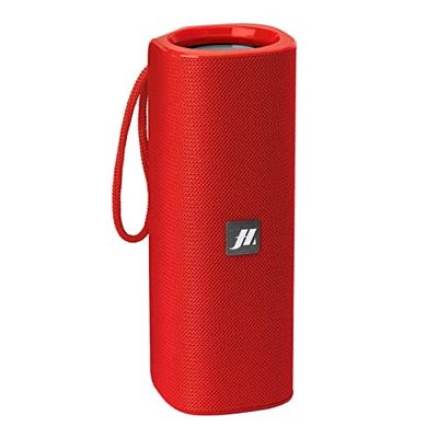 Music Hero Speaker wireless Pump 6W con laccio e finitura in tessuto, ingressi per TF Card fino a 32 GB, chiavetta USB e cavo AUX, cavo USB incluso, colore rosso