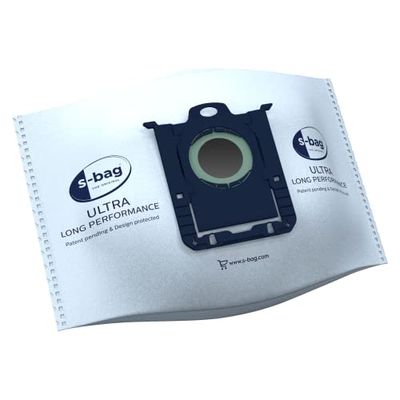AEG Sacs d'aspirateur GR210S S-bag Ultra Long Performance (3 sacs à poussière synthétiques XXL pour une grande puissance d'aspiration durable, une filtration optimale, une fermeture hygiénique, un volume de 5 litres, blanc)