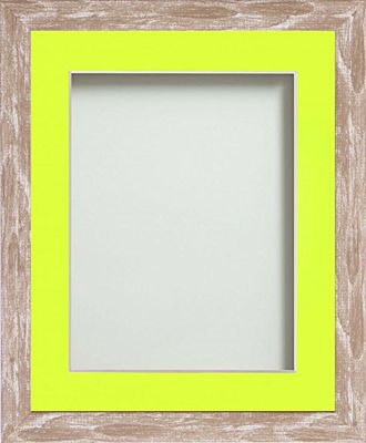 Frame Company Camber Range Brown Picture Photo Frame with Lemon Bon Size, 12x10-inch Mounted for 8x6-inch Image
