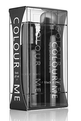 COLOUR ME Black - Fragrance for Men - Gift Set 90ml EDP/150ml Body Spray, av Milton-Lloyd