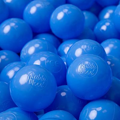 KiddyMoon 1200/6Cm ∅ Balles Colorées Plastique pour Piscine Enfant Bébé Fabriqué en EU, Bleu