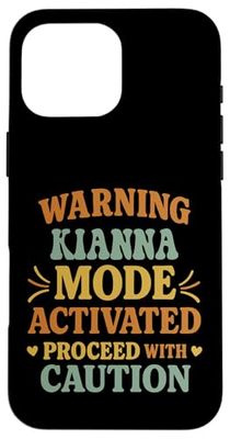 KIANNA Personalized Women's Gift Custom KIANNA Case for iPhone 16 Pro Max