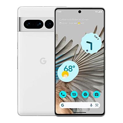 Google Pixel 7 Pro - Smartphone 5G Android sbloccato con teleobiettivo, grandangolo e batteria che dura 24 ore - 128GB, Bianco ghiaccio