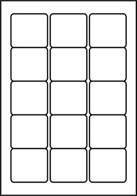 SmithPackaging A4 Self Adhesive Address Labels, 15 Labels Per Sheet, 100 Sheets, 59 x 51mm 1500 Labels