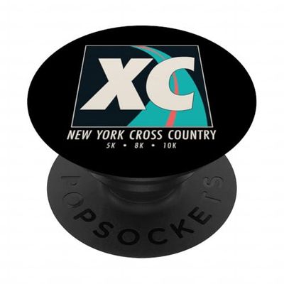 Runner XC in stile vintage New York Cross Country Art PopSockets PopGrip Adesivo