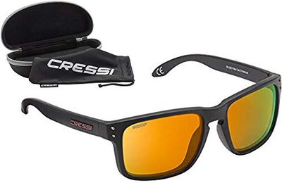 Cressi Blaze Óculos, adulto unissexo, preto (mate)/laranja, tamanho único