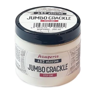 Stamperia - Jumbo Crackle Step 1, Crackling Paste for Crafts, Furniture, Mixed Media Projects, and More, Creates Cracked Effect for Added Texture, Water Based (200ml)