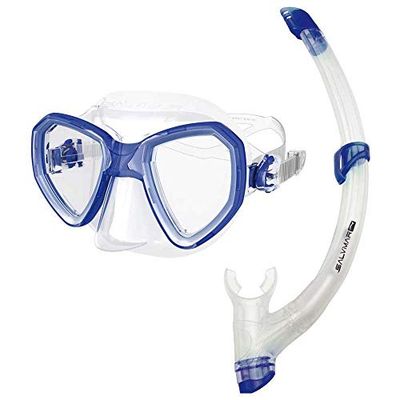 SALVIMAR Combo Morpheus/Time Splash, Unisex Vuxen Mask- och munstycke, Blå