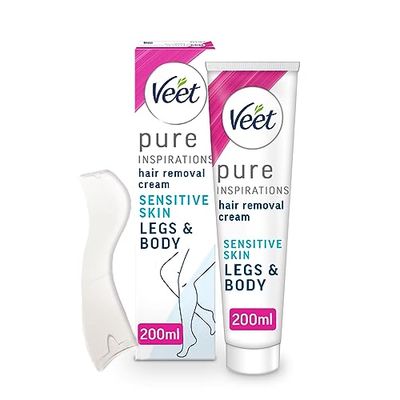 Veet Pure Hair Removal Cream Legs & Body Sensitive 200ml