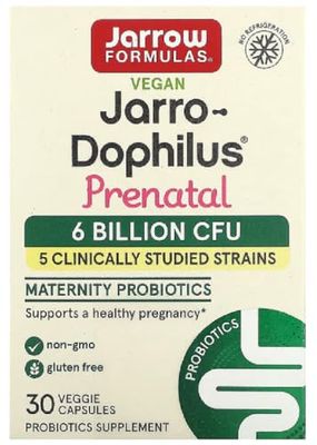 Jarrow Formulas - Jarro-Dophilus Prenatal | 6 Billion CFU for Pregnancy - 30 Capsules