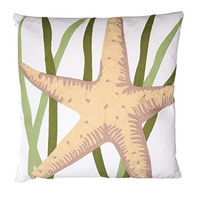 Vacchetti - Cojín de Tela de mar Estrella Marina Cuadro, Multicolor, Medio