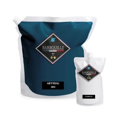 BARBOUILLE - Bar-Résine Abyssal - Résine Epoxy Bi-Composants - Effet Mat - Peinture Mur, Plafond, Boiserie, Carrelage & Métal - Lessivable - COV A+ - Fabriquée En France - 2,5 L