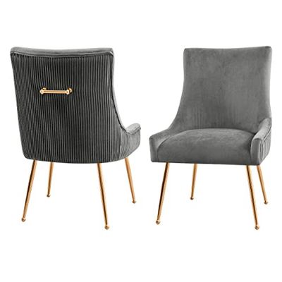 CHUN YI Silla de comedor, color gris oscuro, talla única