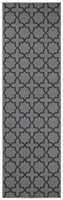 HANSE Home Glam Tapis de Couloir 80 x 250 cm – Tapis Doux à Poils Courts, Design géométrique pour Couloir, Chambre à Coucher, Chambre d'enfant, Salle de Bain, Salon, Cuisine – Gris