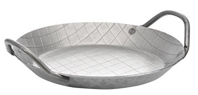 GSW 859042 - Padella in Ferro battuto, da Portata, con 2 Manici, ø 24 cm