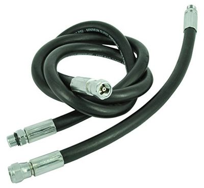 Best Divers FLEXIBLE Standard/caoutchouc, manomètre 30 cm, 7/16 F, 7/16 m, noir