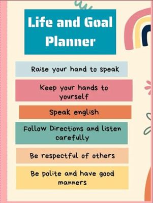 Life and Goal Planner: Weekly and Monthly Habit Tracker - Goal Setting - Daily Habit Tracker Journal